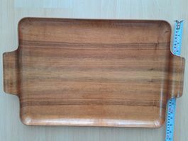Plateau de service en bois vintage de la marque Holit
