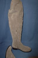 OVERKNEE STIEFEL GR 37 TEIL RV BRAUN 1 X GETRAGEN LEDER