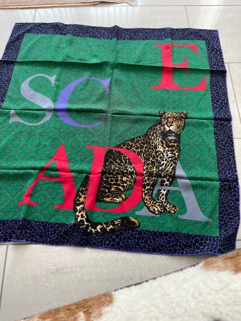 Scada Vintage Foulard echt Seide 87x87 Cm