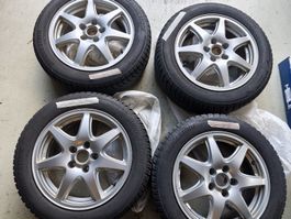 4x Winter-Kompletträder 16" – Bridgestone Blizzak 205/55 R16