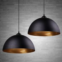 Pendelleuchten Hängelampen Deckenlampen 2er Set E27 Metall
