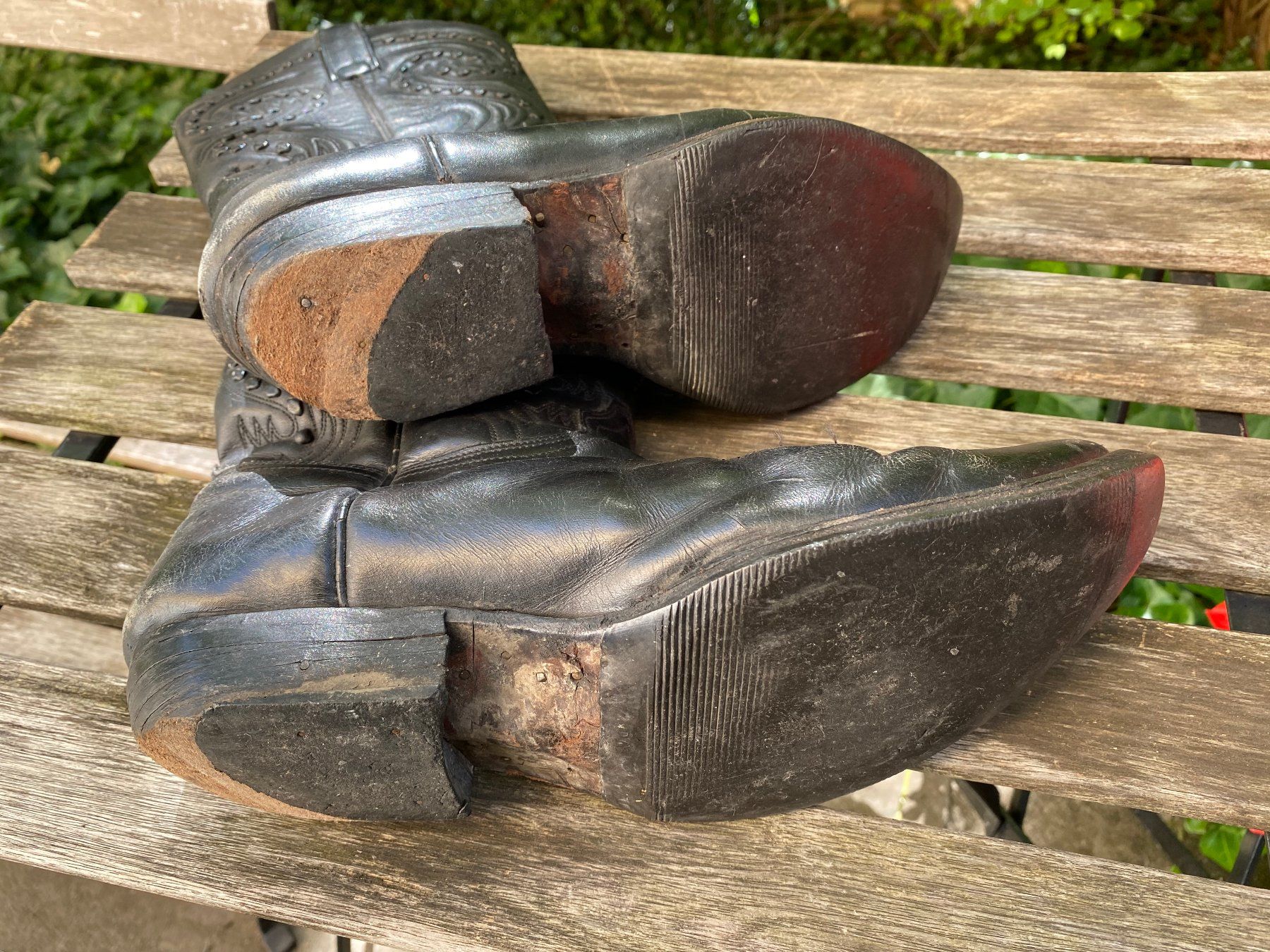 Herrenschuhe: Original gebrauchte Cowboy Stiefel Leder Diverse Grössen – Gebraucht aus Zürich von Pyramid1 2