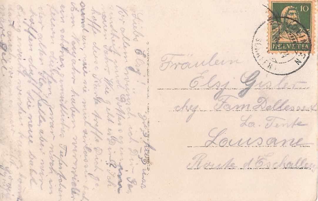 Cartoline postali: GRUSS aus RÜDLINGEN - 1924 – Usato da Winterthur venduto da SchatzchischtliWinti 1