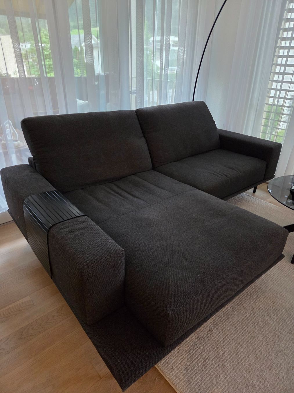 Micasa Divani: Sofa HECK, dunkelgrau, 248x175x79cm – Usato da Domat/Ems venduto da man_r696
