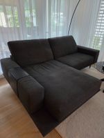 Sofa HECK, dunkelgrau, 248x175x79cm