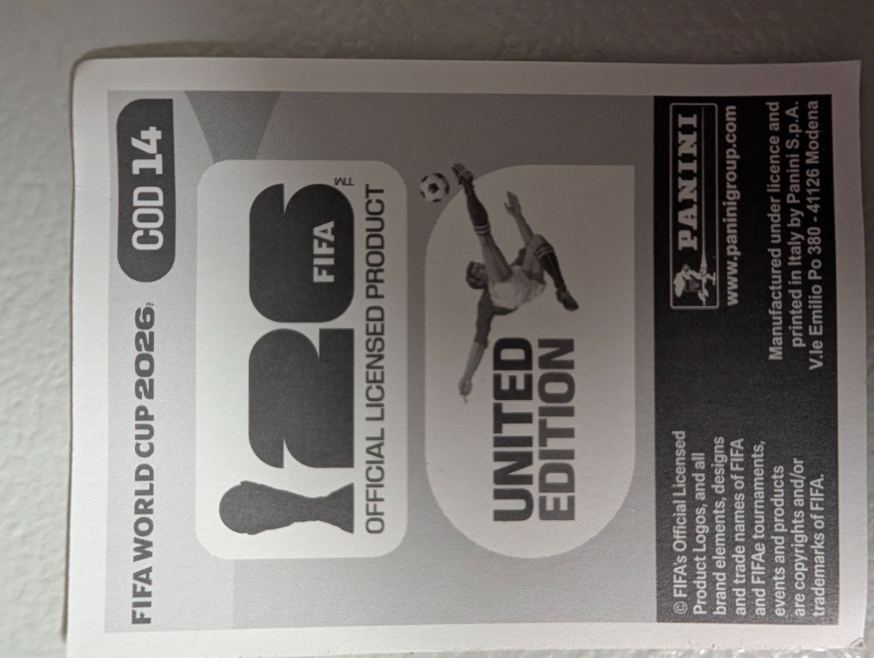 Panini Cartes à collectionner: Panini COD 14 FIFA World Cup 2026 – Neuf (Voir description) à Dübendorf par SomeEnd 1