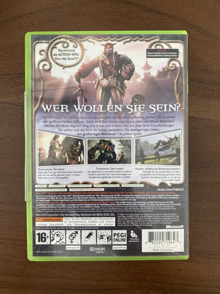 Microsoft Giochi: Fable 2 für Xbox 360 – Usato da Thunstetten venduto da Virus_33 2