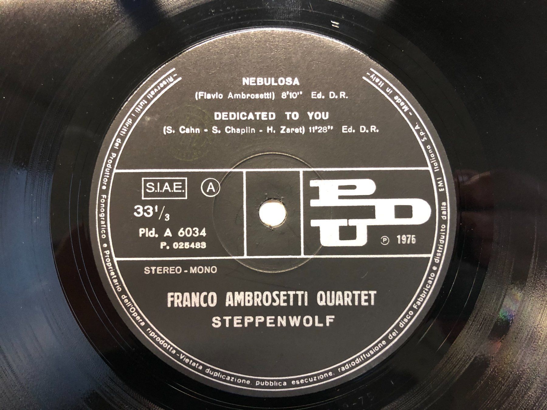 Dischi in vinile: Franco Ambrosetti Quartet Steppenwolf Jazz Funk LP – Usato da Bern venduto da fellow75 3