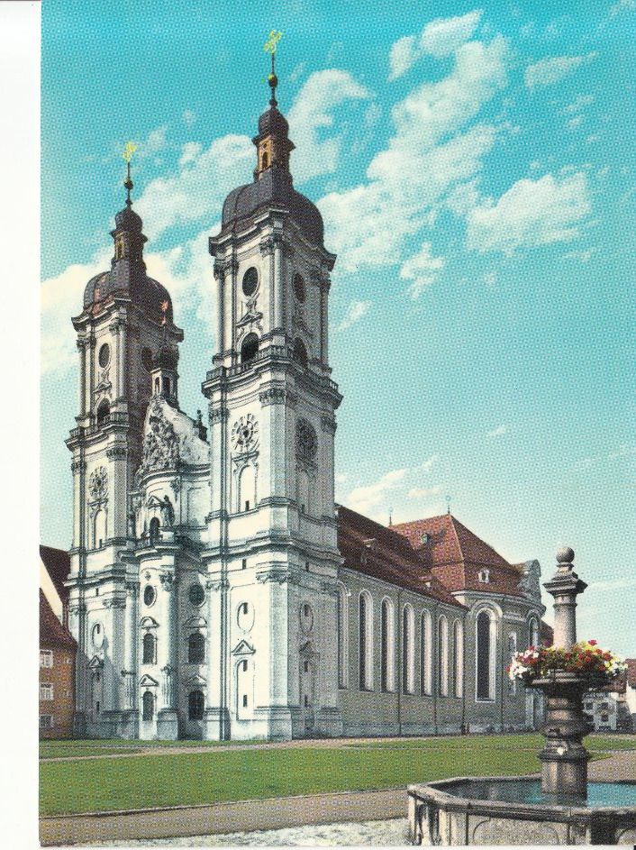 Cartoline postali: St. Gallen Stiftskirche ca. 1965 – Usato da Bürglen TG venduto da StampGraf