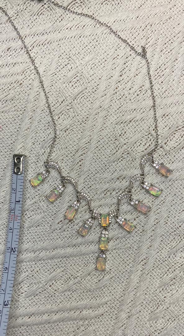 Catenine: Smaragtschliff Opal-Kette, Silber 925, NEU – Nuovo (secondo la descrizione) da St. Gallen venduto da GIULESGG 5