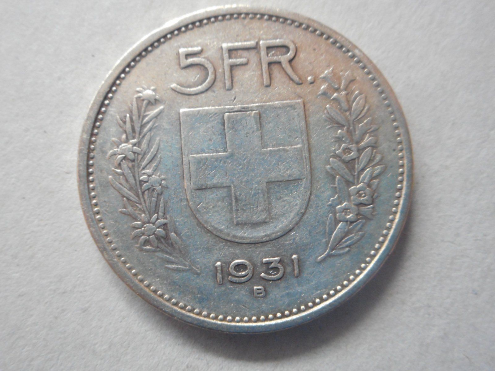 Tutti le monete: 5 Fr. 1931 silber – Usato da Kriegstetten venduto da pizlad2010