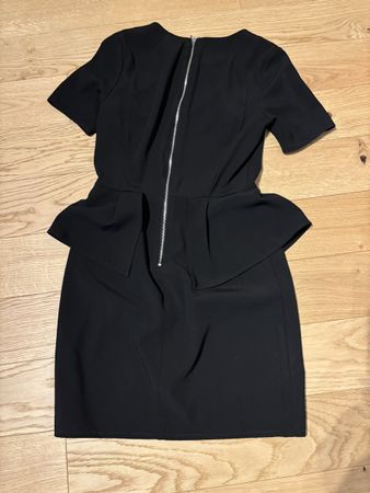 H&M Black Peplum Dress, Size 8, Stylish Summer Outfit!
