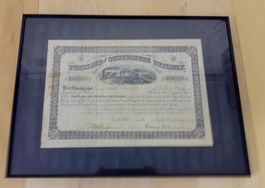 Portland & Ogdensburg Railway Aktie 1926 – gerahmt