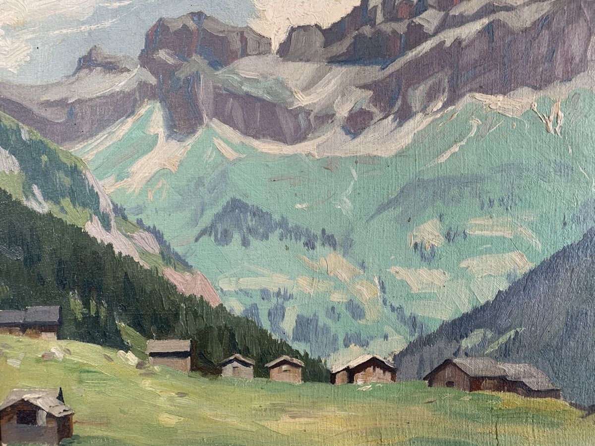 Gemälde: J. BURKHARDT 1927 – Gebraucht aus Wolfhalden von SecondAntique 4