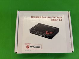 AV Access HDMI Switcher 4K 5x1 4KSW51 neuwertiger Zustand