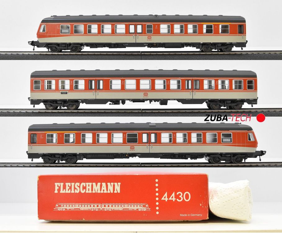 Autorail Fleischmann 4438 – BR 614 – Époque 4 – H0 – Analogique – Neuf