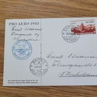 Luftpost Brief Pro Aero 1943 Zürich Winterthur Bern