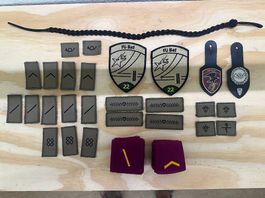Schweizer Armee Abzeichen Set  Postdienst / Korporal