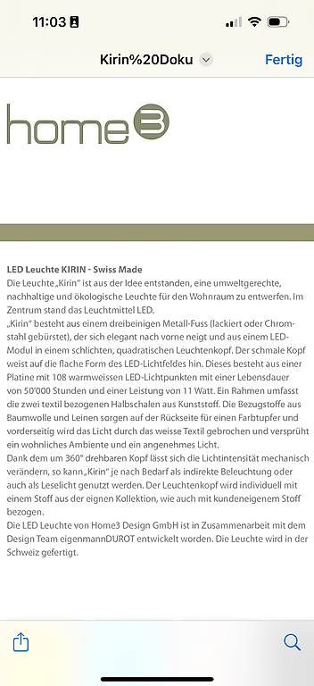 Lampes: Design Stehleuchte Kirin – D'occasion à Zürich par Chr_89gq 4