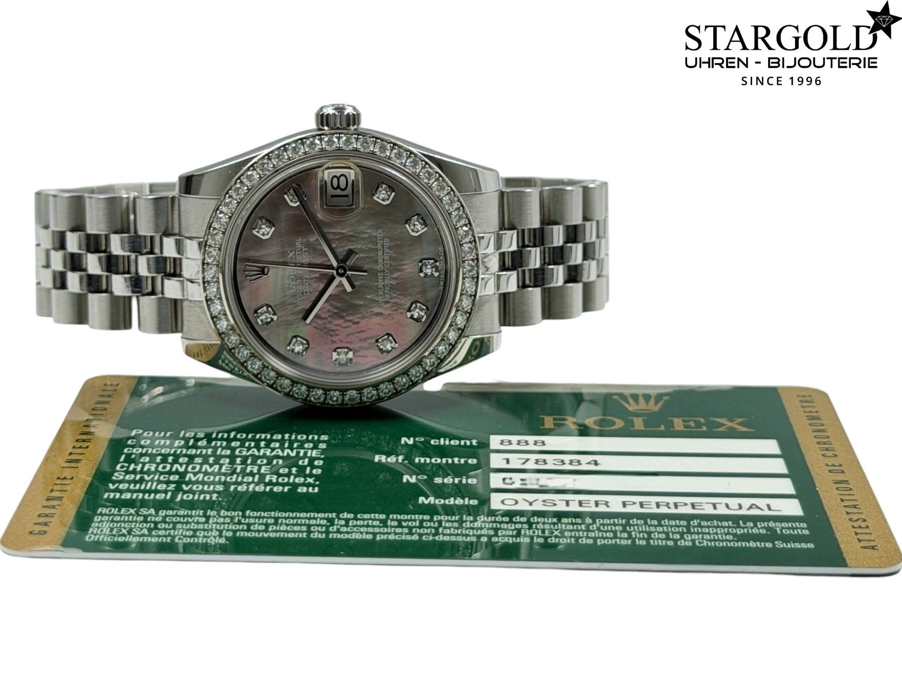 Rolex Orologi: Rolex Datejust 31 Tahitian MOP Diamond - 178384 – Usato da Zürich venduto da Stargold-Uhren 8