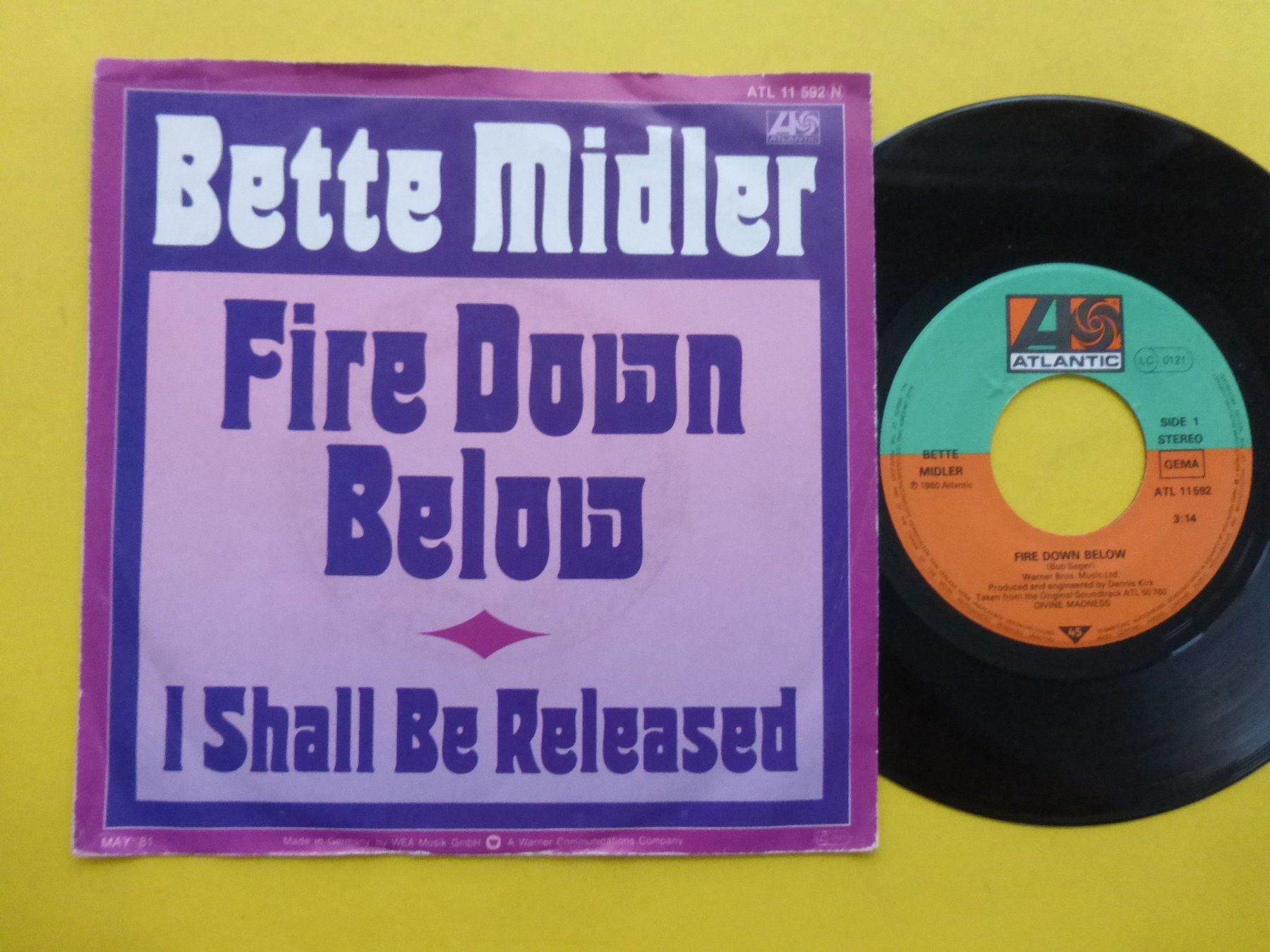 Schallplatten: Bette Midler – Fire Down Below – Gebraucht aus Zürich von Swiss57