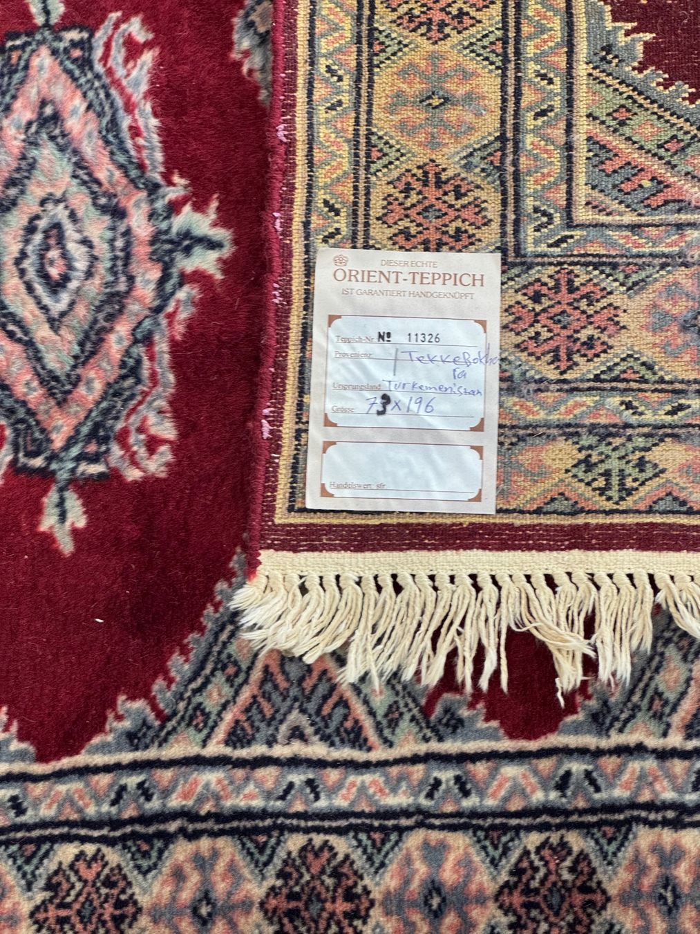 Tappeti: Echter Orientteppich Läufer, Handgeknüpft – Usato da Liestal venduto da galerie_nategh 6