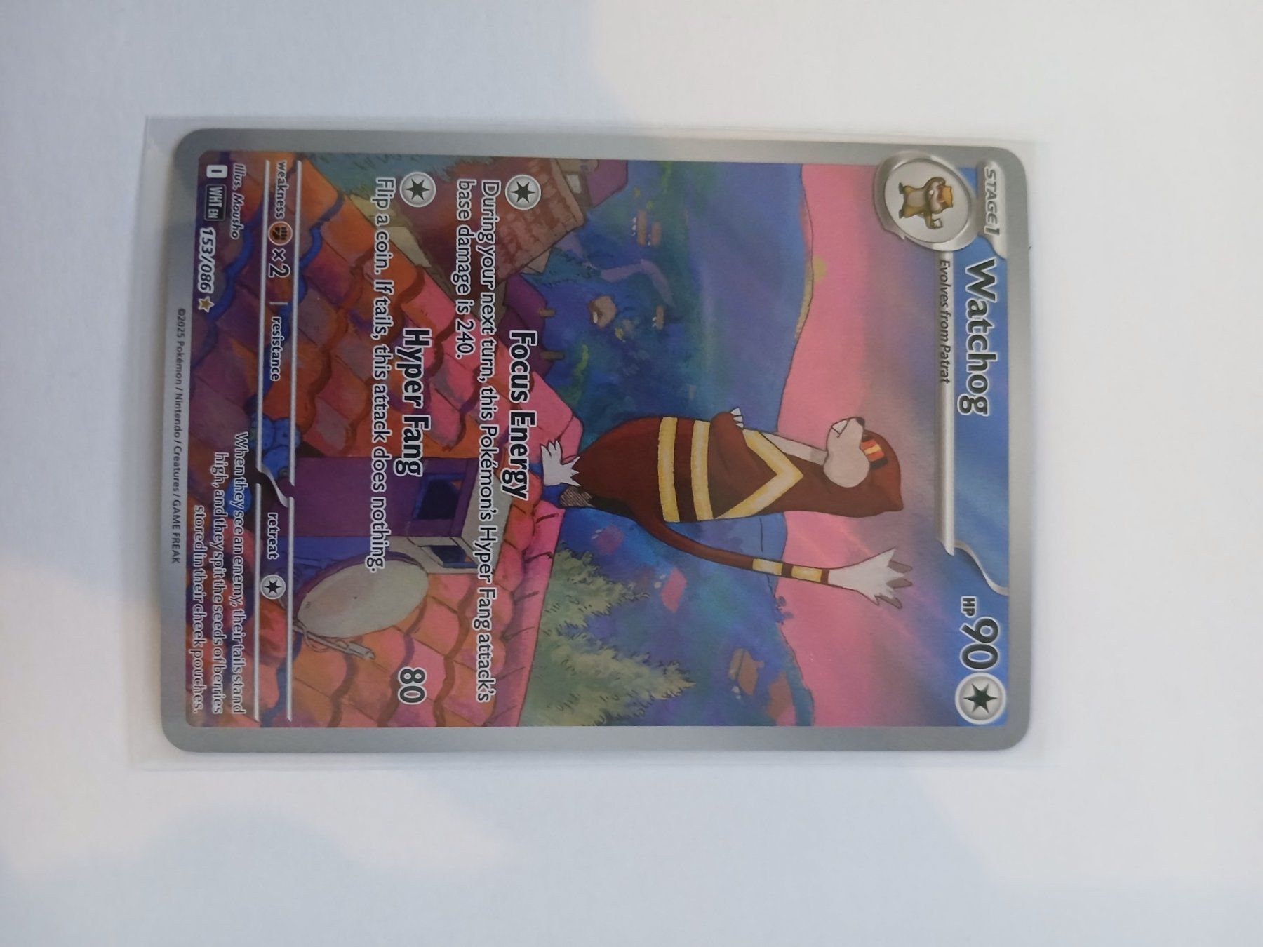 Pokémon Sammelbilder & Trading cards: Watchog #153 White Flare EN – Gebraucht aus Bülach von PokeGoods.ch