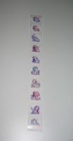 10 süsse Einhornsticker rund