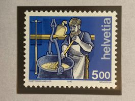 Schweiz 1993 Einzelmarke Mensch und Beruf Käser postfrisch
