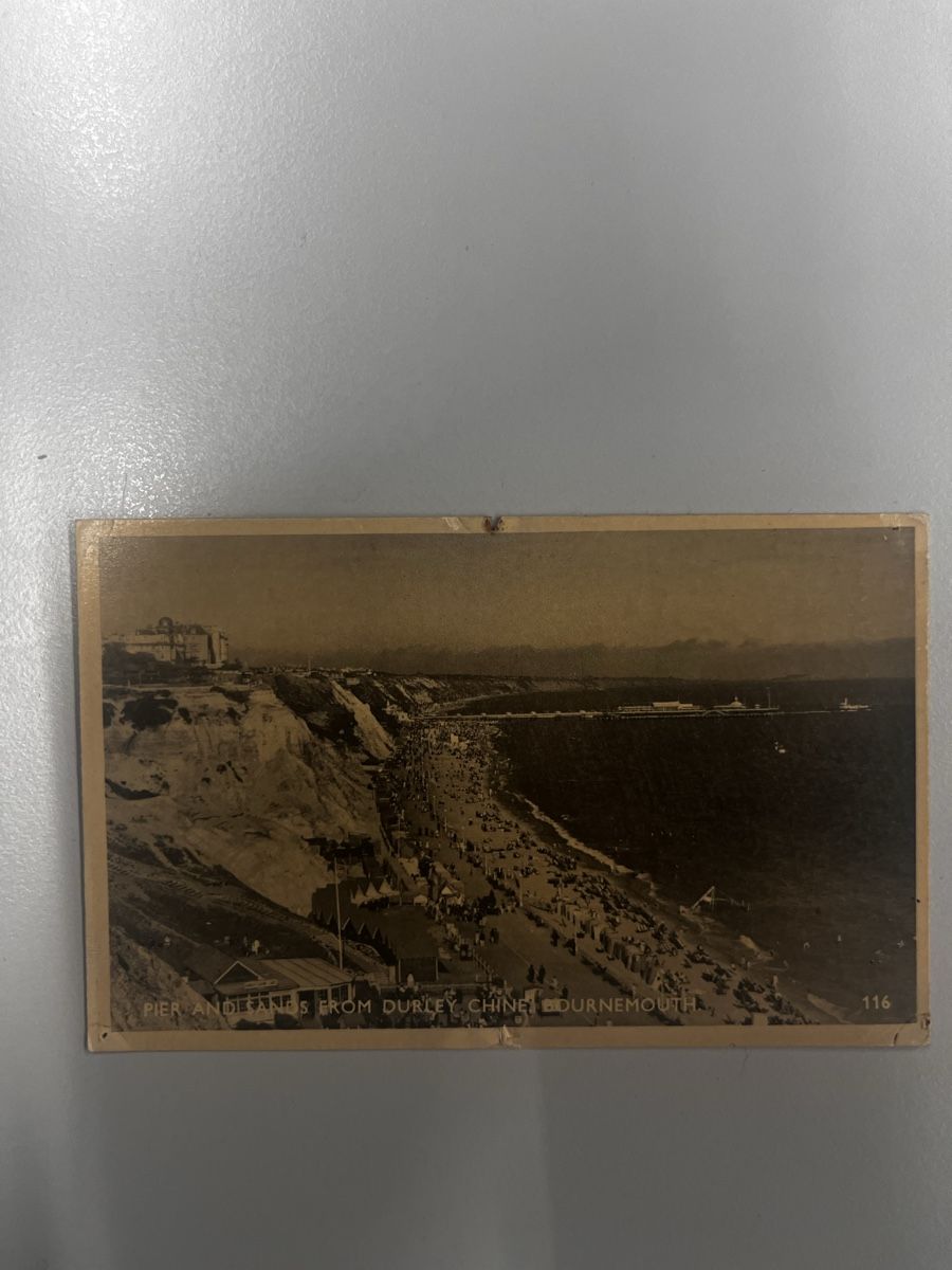 Ansichtskarten: Alte Ansichtskarte PIER AND SANDS FROM DURDG... BOURNEMOUTH – Gebraucht aus Muttenz von Totkel