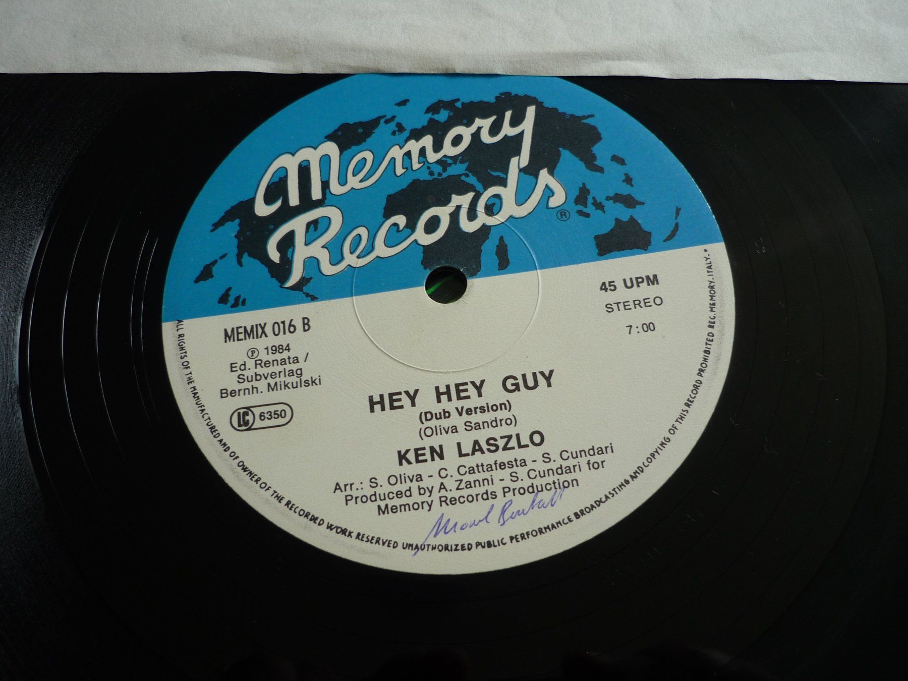 Dischi in vinile: 12" Schallplatte - Ken Laszlo - hey hey guy - Italo Disco – Usato da Beringen venduto da zzRegal 1