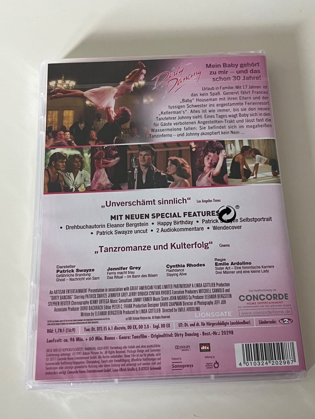 Tutti i DVDs: Dirty Dancing DVD - 30th Anniversary Edition - Neu – Nuovo e nell'imballaggio originale da Altstätten SG venduto da sheamus 1