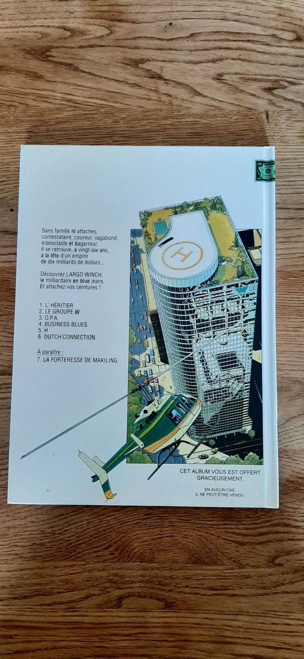 Comics: Largo Winch L'Héritier Tome 1 – Gebraucht aus Affoltern am Albis von Sabinezc 1
