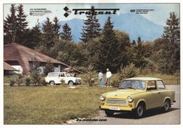 Trabant IFA Oldtimer Postkarte, Jahrgang 1985/86, Rarität