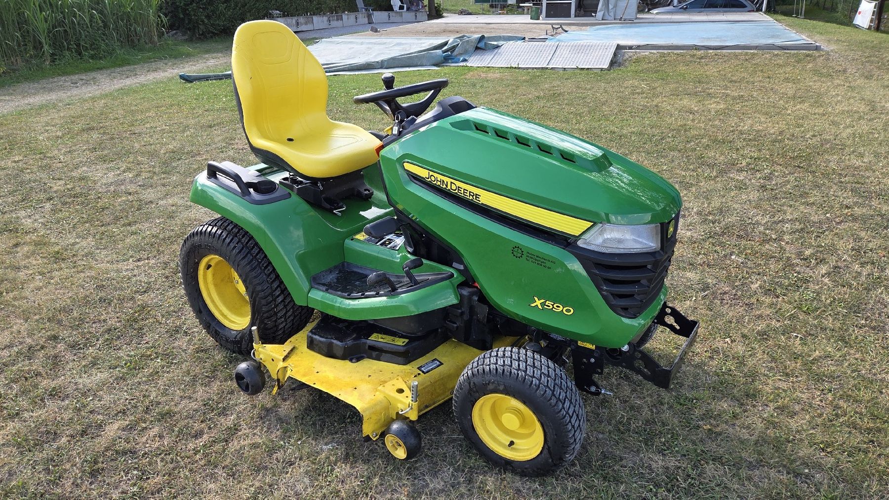 John Deere Rasenmäher: Aufsitzrasenmäher John Deere X590 – Gebraucht aus Wichtrach von dundeee 1