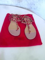 Valentino Garavani, Leder-Flip-Flops, neu, Größe 40