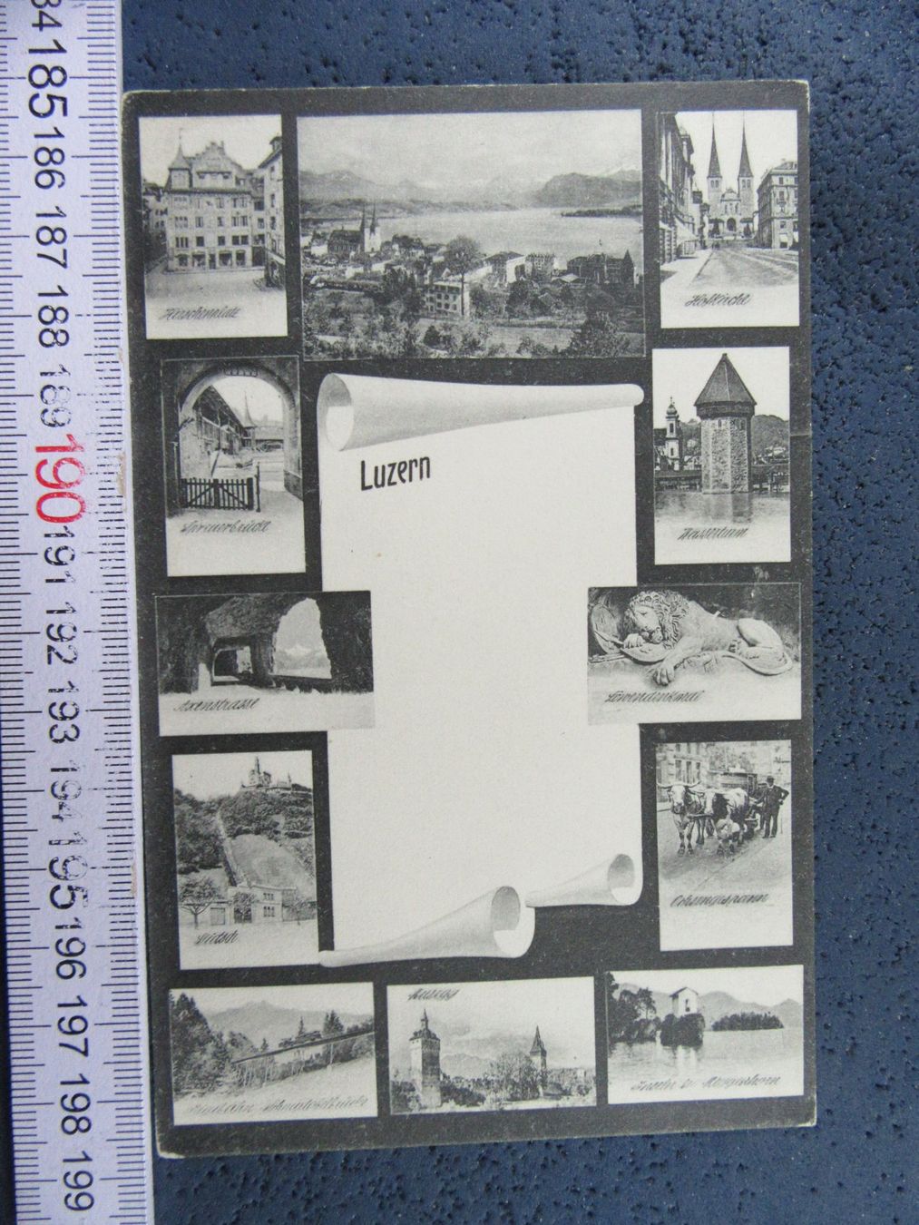 Cartoline postali: LUZERN 12BILD-AK LU ANTIK SW – Usato da Ettingen venduto da Hausi4711
