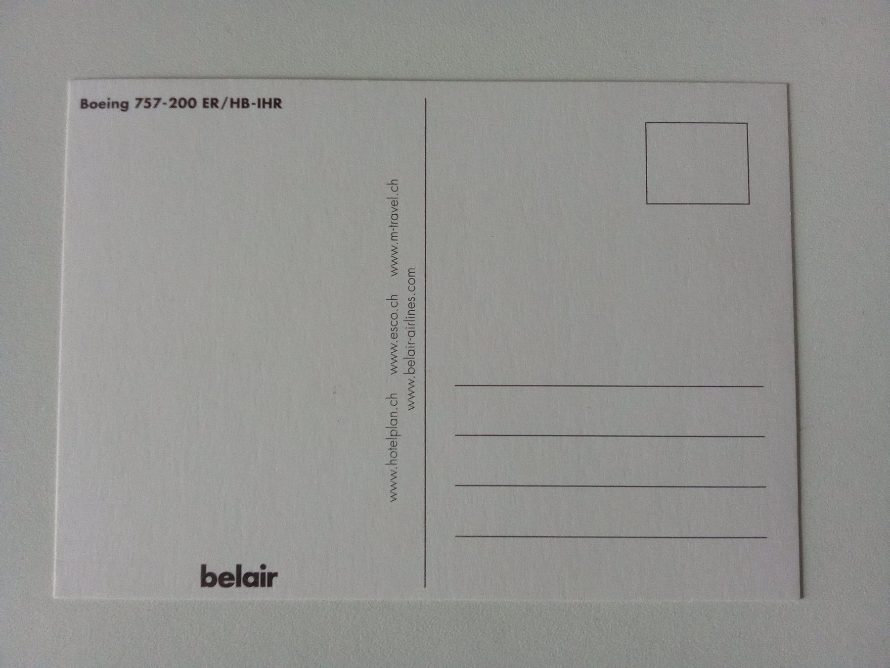 Cartoline postali: Aviatik Ansichtskarte Belair Boeing B 757-200 – Nuovo (secondo la descrizione) da Bilten venduto da Bora3 1