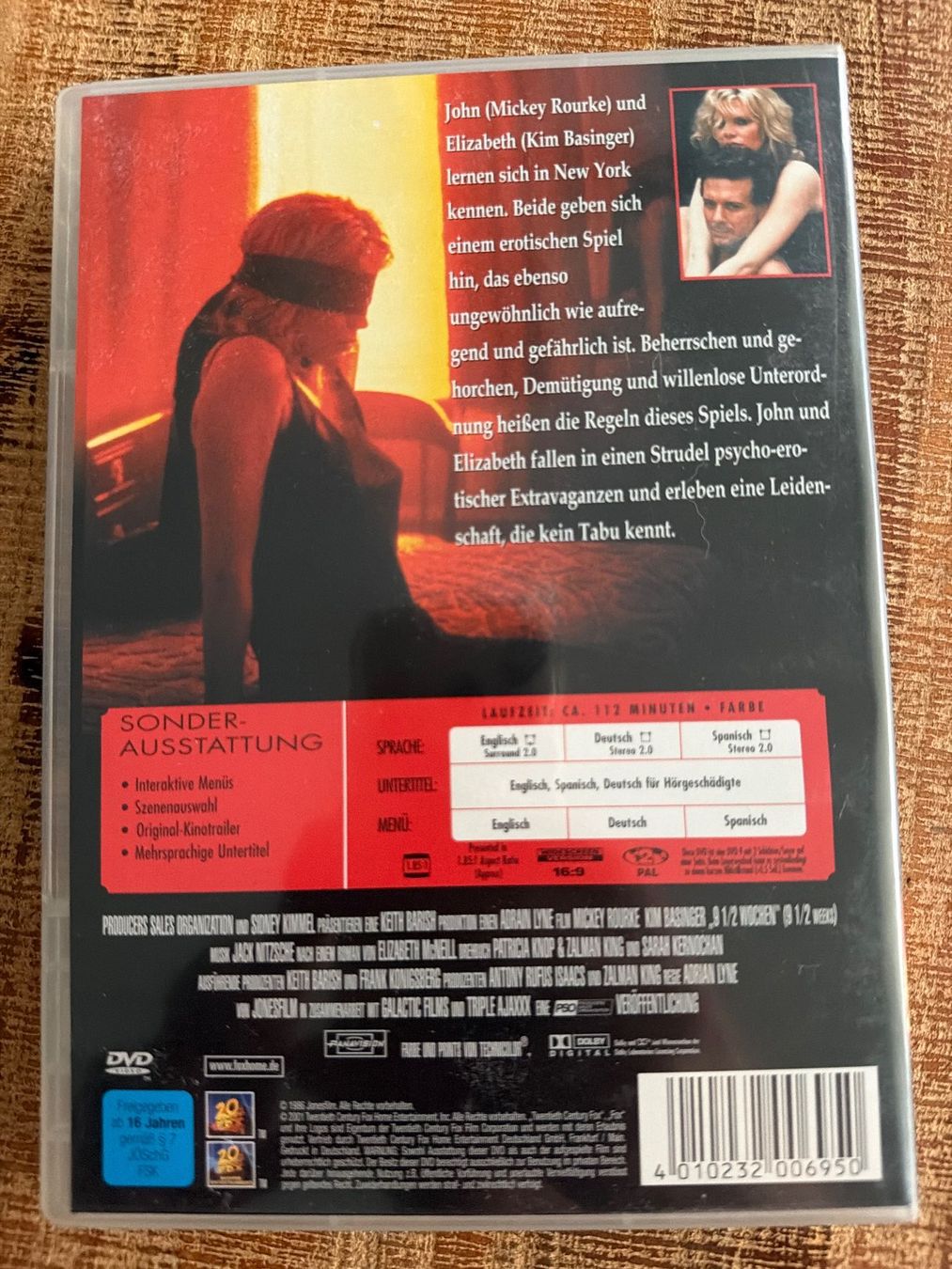 Tutti i DVDs: DVD (9 1/2 Wochen) – Usato da Grellingen venduto da bag_8tfz 1