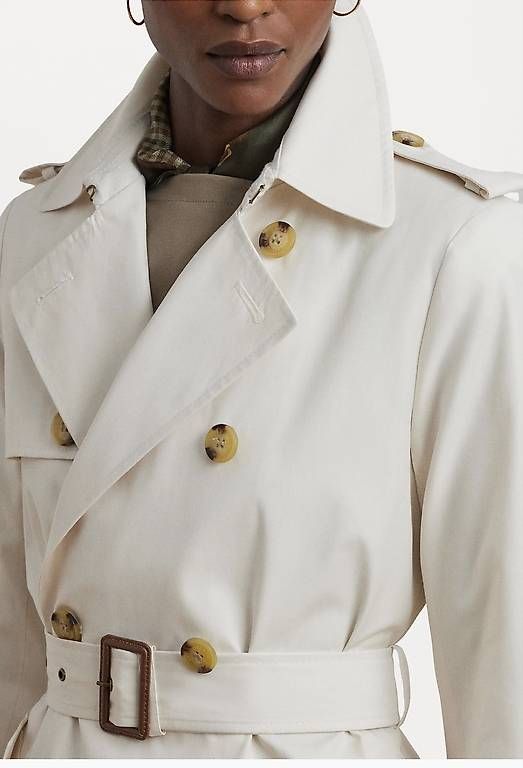Ralph Lauren Cappotti: Trenchcoat - Weiss – Usato da Kollbrunn venduto da datu80 2
