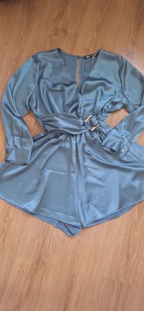 Zara Playsuit, Gr. L, Blau, Sommerlich & Elegant!