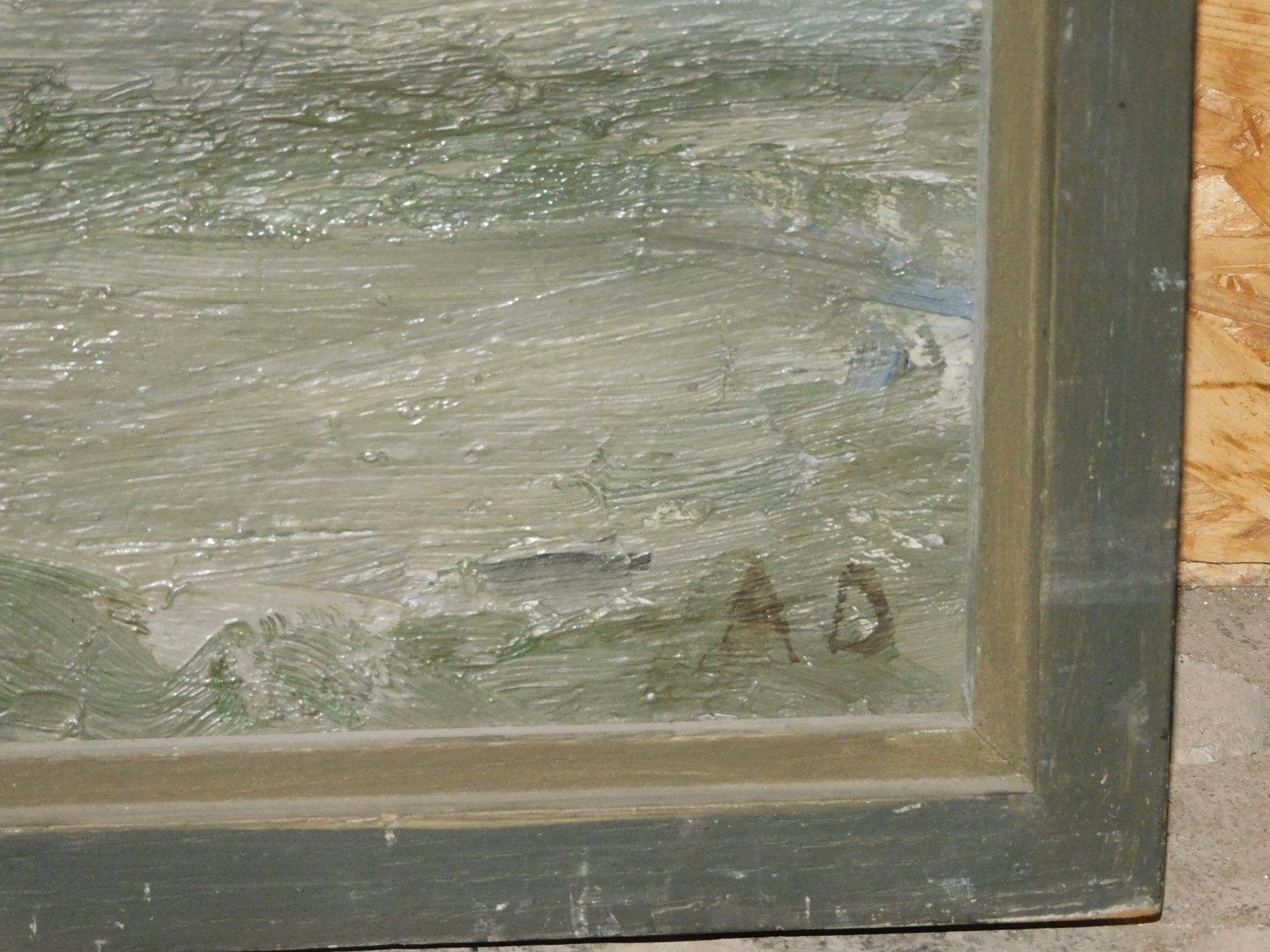 Dipinti: Kunst Ölgemälde mit Monogramm altes Ölbild   66 x 48 cm – Usato da Sursee venduto da 76 6