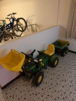 Kinder Traktor mit Anhänger und Frondelader