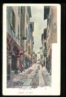 Künstler-AK Lugano, Via Nassa, 1902