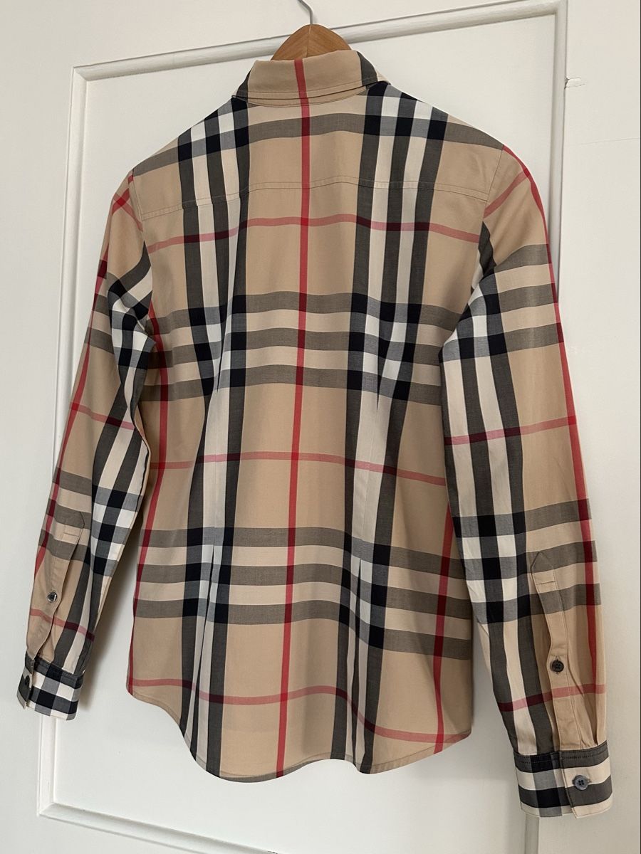 Burberry Blusen: Burberry Brit Beige Nova Check Button Front Shirt – Gebraucht aus Zollikon von _M65_ 3
