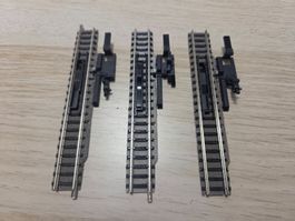 Fleischmann 3 x 9114 Entkupplungsgleis N