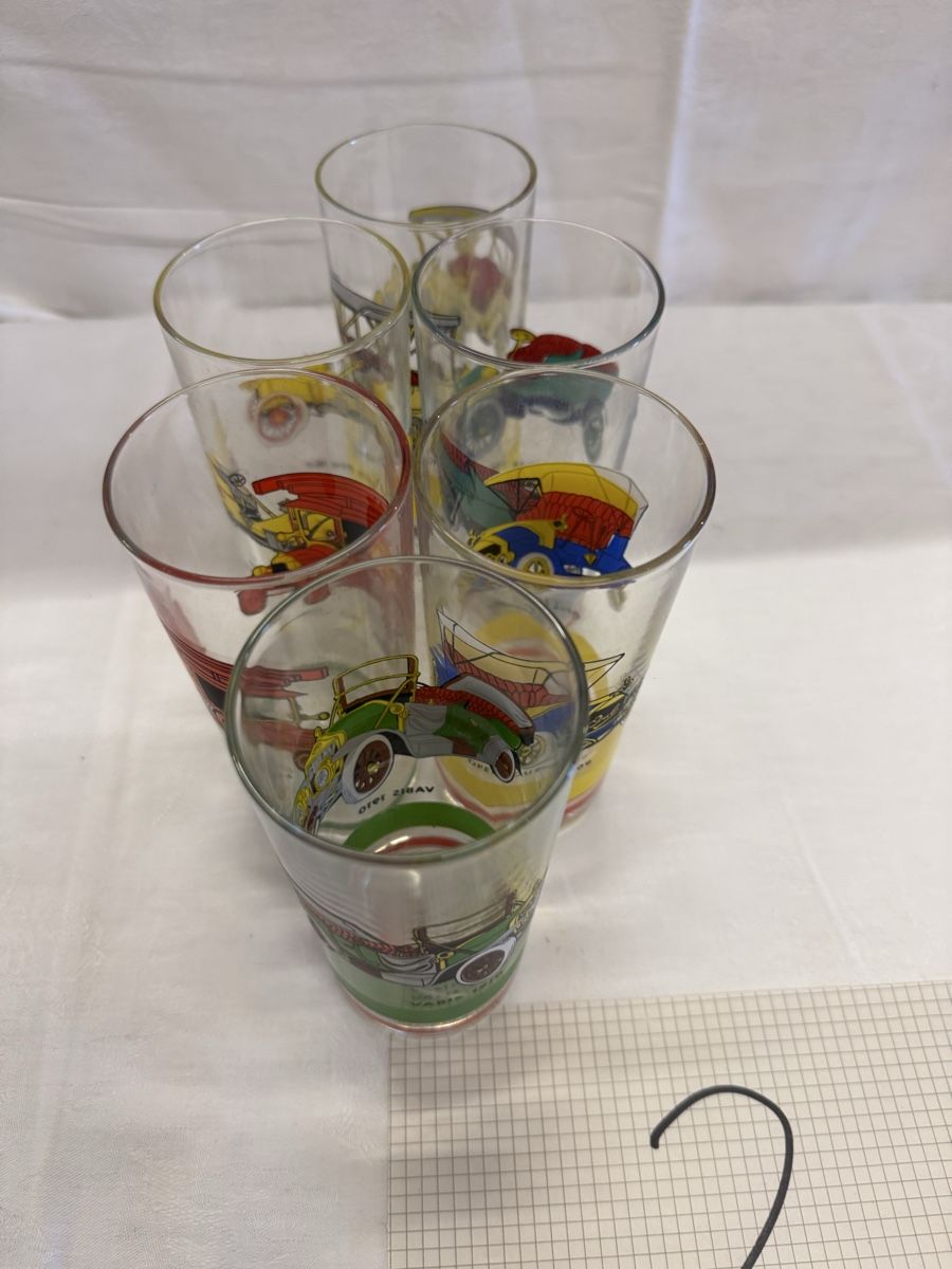 Bicchieri: Vintage-Trinkgläser mit Oldtimer-Motiven. – Usato da Gränichen venduto da onkel_xxl 9