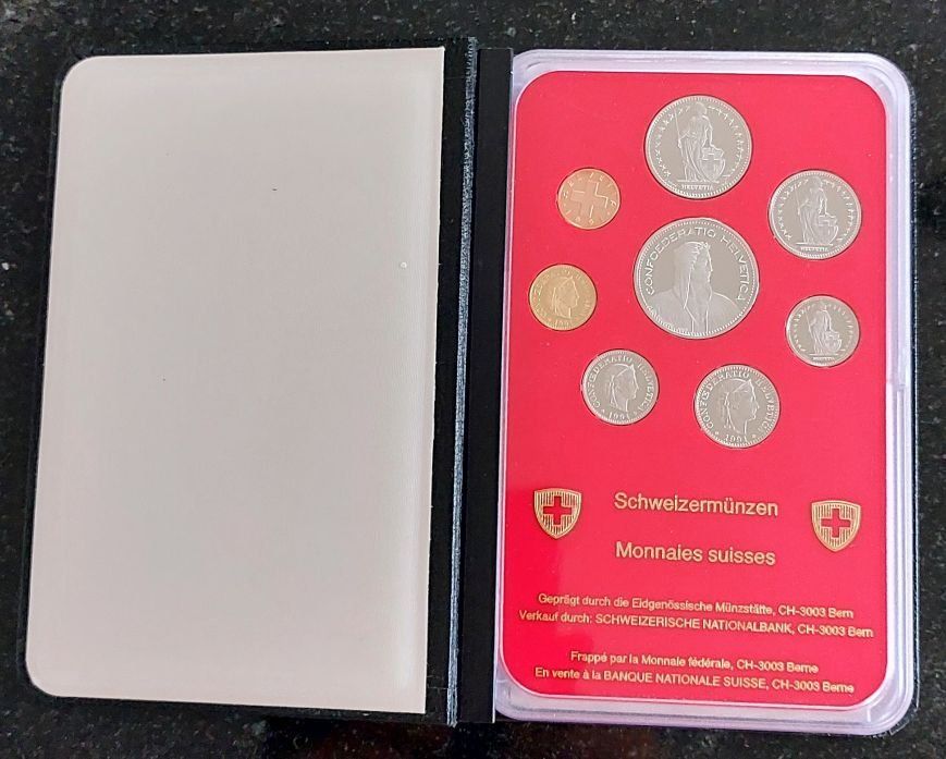 Alle Münzen: CH - Münzsatz 1991 pp  / vertiefte Randschrift – Neu (gemäss Beschreibung) aus Arch von moneyswiss 3