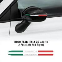 Abarth 3D Rückspiegel Italia Aufkleber Sticker NEU