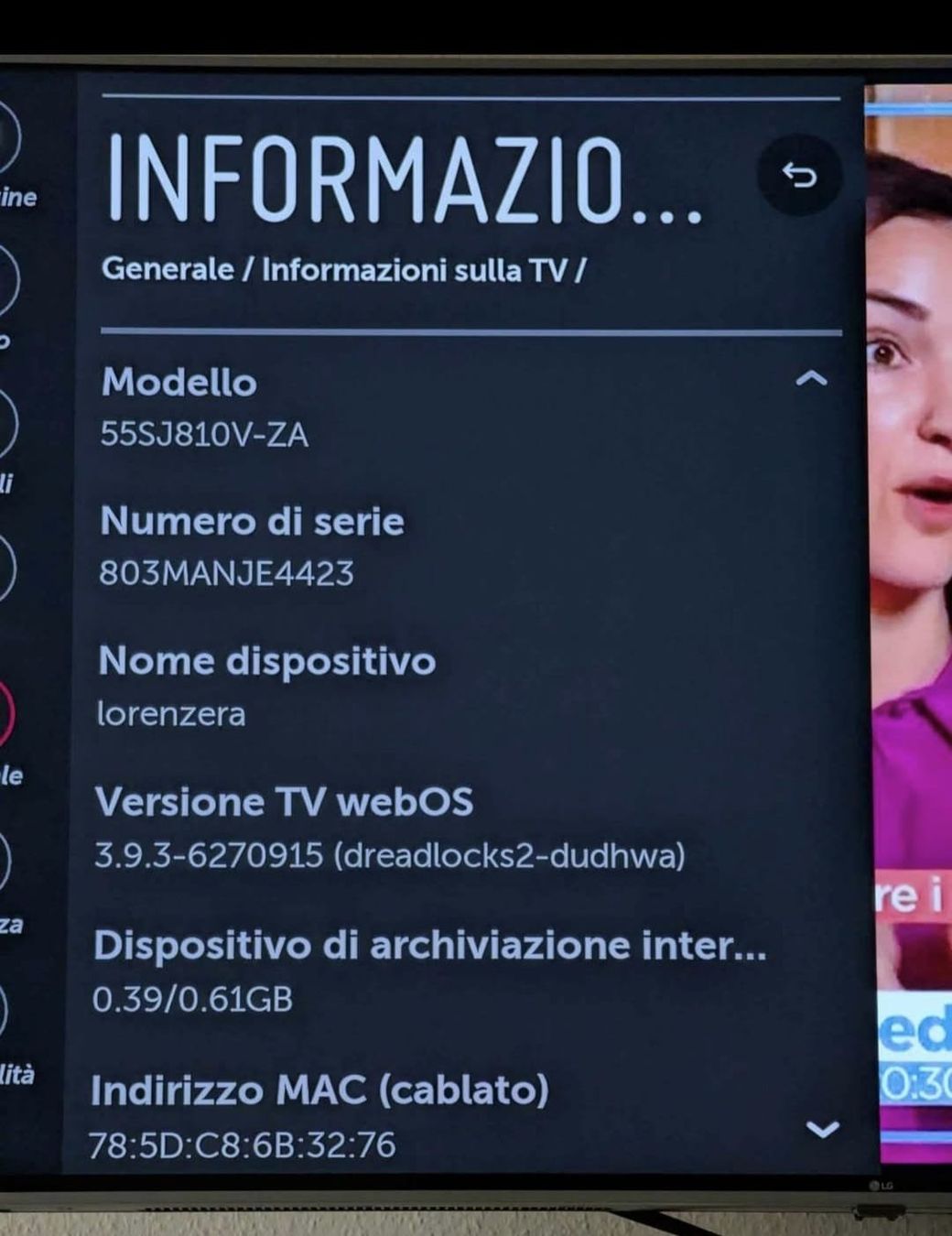 LG Televisori: LG nanocell 55" Super UHD – Usato da Genève venduto da Fratassera 5